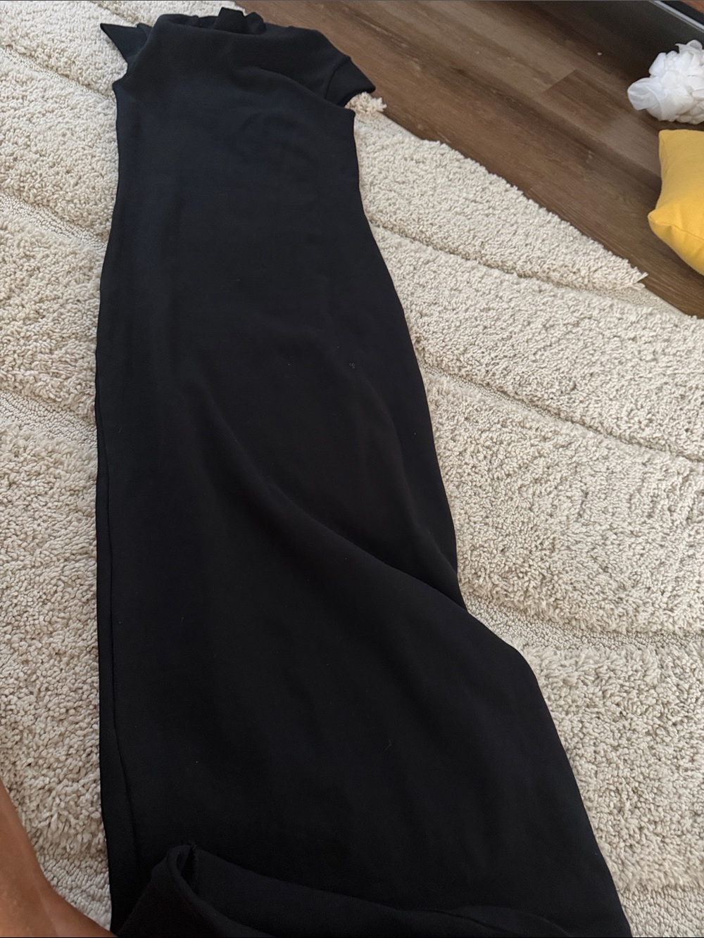 Zara Black One-Shoulder Maxi Dress